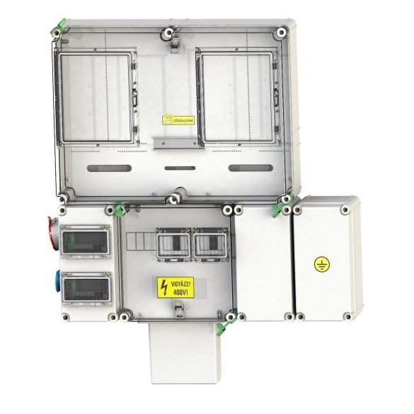 Csatári Plast egyedi fogyasztásmérő szekrény  PVT 6075 Á-V Fm-K KF-3Fi  (CSP21.E0193Fi)