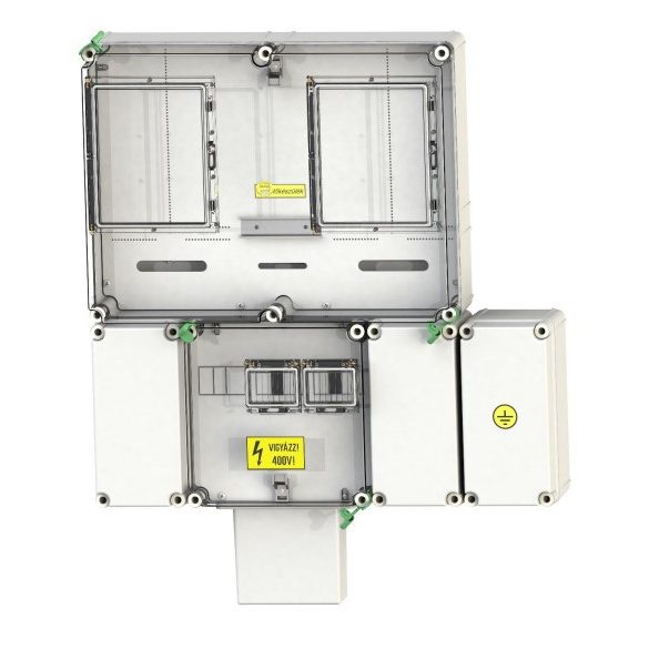 Csatári Plast egyedi fogyasztásmérő szekrény  PVT 6075 Á-V Fm-K KF  (CSP21.E019KF)