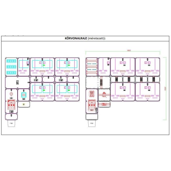 Csatári Plast csoportos mérőhely PVTCS 4 Á-V+KFM (CSP21.tT006)