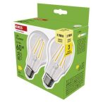   LED izzó Filament A60 / E27 / 5,9 W (60 W) / 806 lm / Meleg fehér