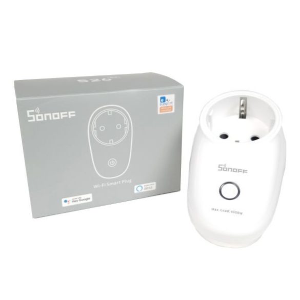 Sonoff S26 (R2) WiFi-s okoskonnektor (16A / 4000W)