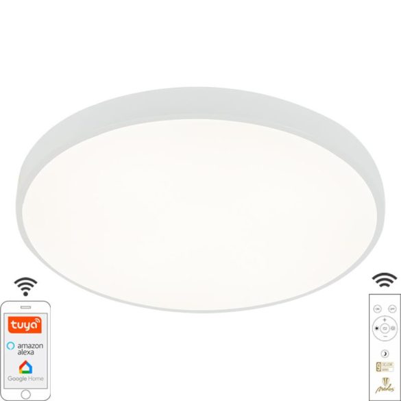 LED mennyezeti lámpa OPÁL + távvezérlő + Wifi 48W - LC902AS/WH